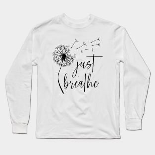 Just Breathe Dandelion Yoga Long Sleeve T-Shirt